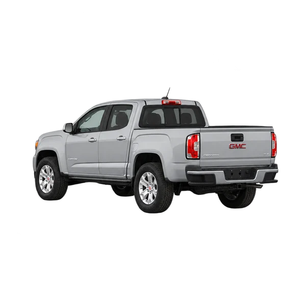 GMC Canyon 2021 argent, vue trois-quarts arrière (orienté vers la gauche)