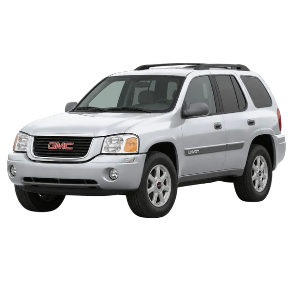 2008 GMC Envoy — Front three-quarter (facing left), silver