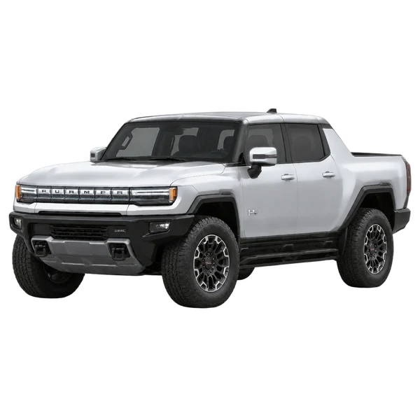GMC Hummer EV Pickup 2022 argent, vue trois-quarts avant (orienté vers la gauche)