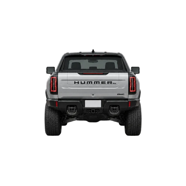 GMC Hummer EV Pickup 2022 argent, vue arrière