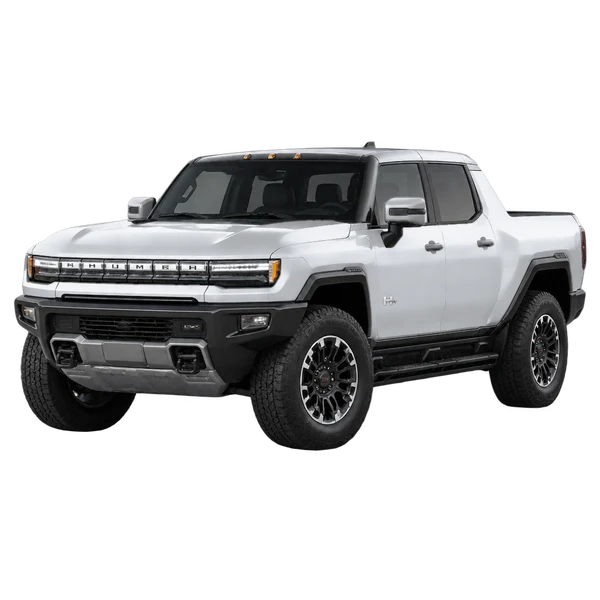 GMC Hummer EV Pickup 2023 argent, vue trois-quarts avant (orienté vers la gauche)