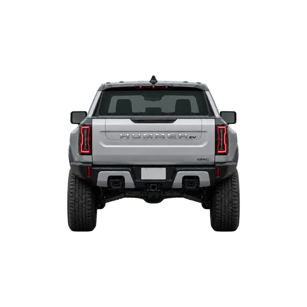 GMC Hummer EV Pickup 2023 argent, vue arrière