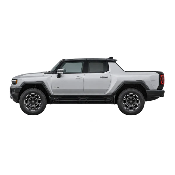 GMC Hummer EV Pickup 2023 argent, vue côté (vers la gauche)
