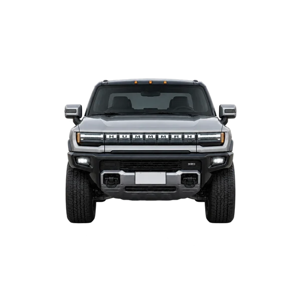 GMC Hummer EV Pickup 2024 argent, vue avant