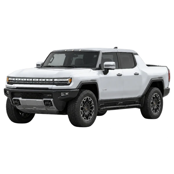 GMC Hummer EV Pickup 2025 argent, vue trois-quarts avant (orienté vers la gauche)