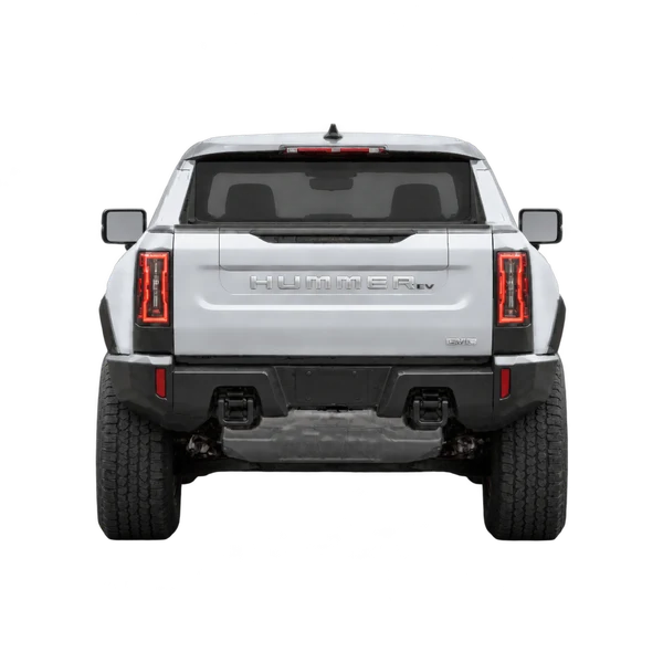GMC Hummer EV Pickup 2025 argent, vue arrière