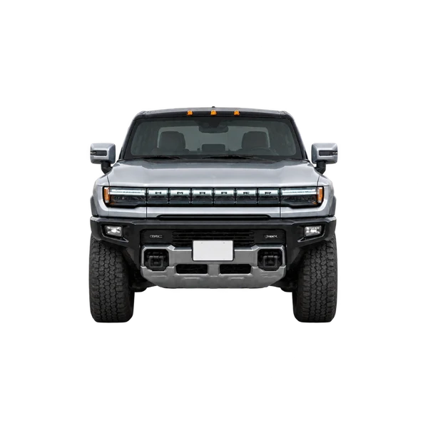 GMC Hummer EV Pickup 2026 argent, vue avant