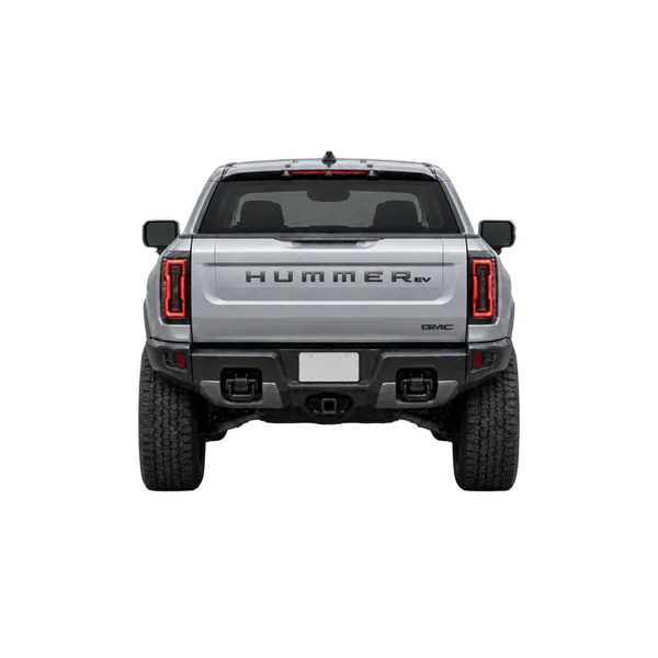 GMC Hummer EV Pickup 2027 argent, vue arrière