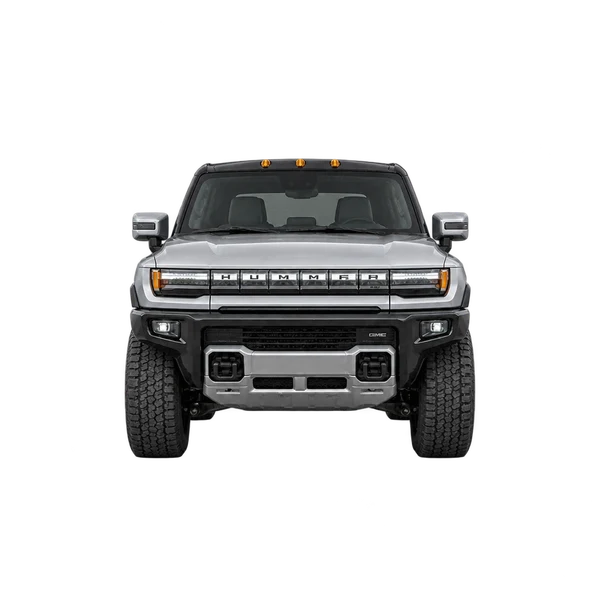 GMC Hummer EV SUV 2024 argent, vue avant