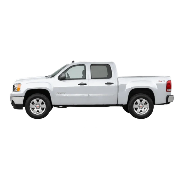 GMC Sierra 1500 2008 argent, vue côté (vers la gauche)