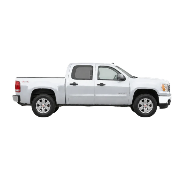 GMC Sierra 1500 2008 argent, vue profil (tourné vers la droite)