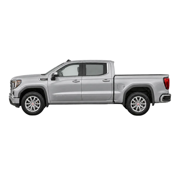 GMC Sierra 1500 2023 argent, vue côté (vers la gauche)
