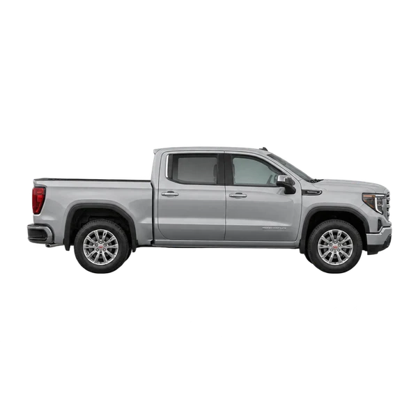 GMC Sierra 1500 2023 argent, vue profil (tourné vers la droite)