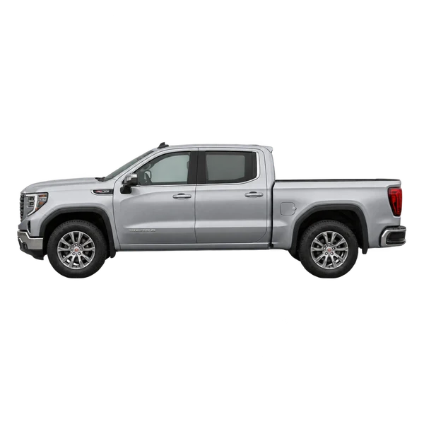 GMC Sierra 1500 2024 argent, vue côté (vers la gauche)