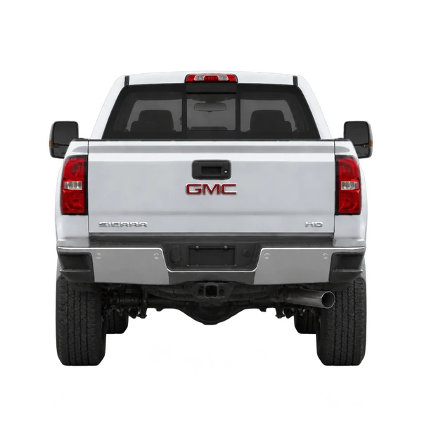 2019 GMC Sierra HD in Silber, Ansicht: Heck