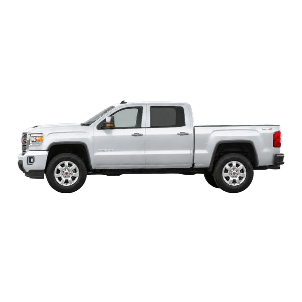 2019 GMC Sierra HD in Silber, Ansicht: Seite (nach links gerichtet)