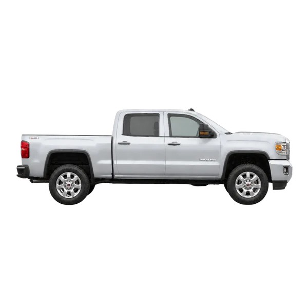 2019 GMC Sierra HD in Silber, Ansicht: Seite (nach rechts gewandt)