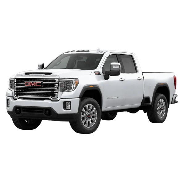 2022 GMC Sierra HD in Silber, Ansicht: Dreiviertelansicht vorne (nach links gerichtet)