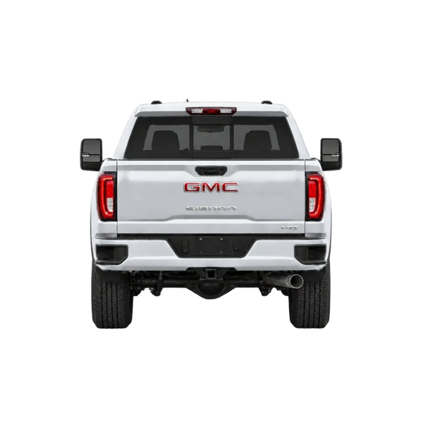 2022 GMC Sierra HD in Silber, Ansicht: Heck