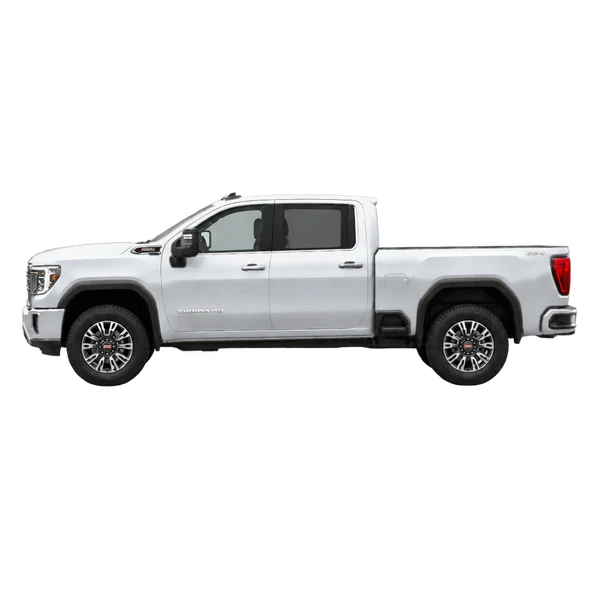 2022 GMC Sierra HD in Silber, Ansicht: Seite (nach links gerichtet)