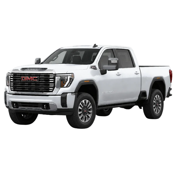 2024 GMC Sierra HD in Silber, Ansicht: Dreiviertelansicht vorne (nach links gerichtet)