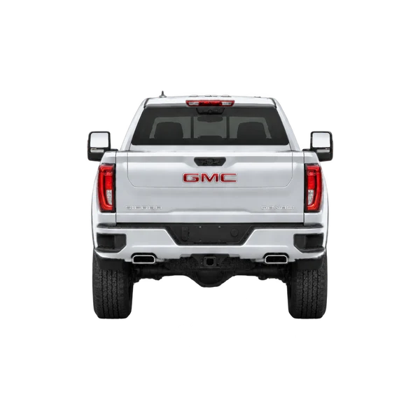 2024 GMC Sierra HD in Silber, Ansicht: Heck