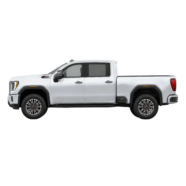 2024 GMC Sierra HD in Silber, Ansicht: Seite (nach links gerichtet)