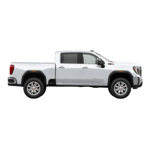 2025 GMC Sierra HD in Silber, Ansicht: Seite (nach rechts gewandt)