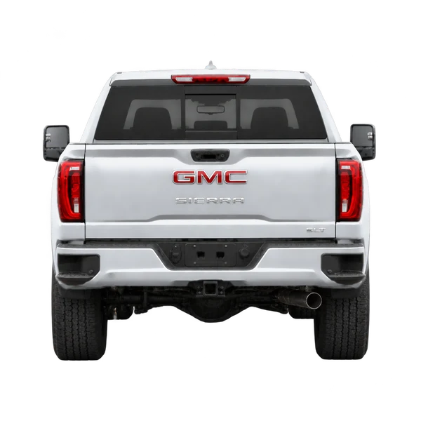 2026 GMC Sierra HD in Silber, Ansicht: Heck