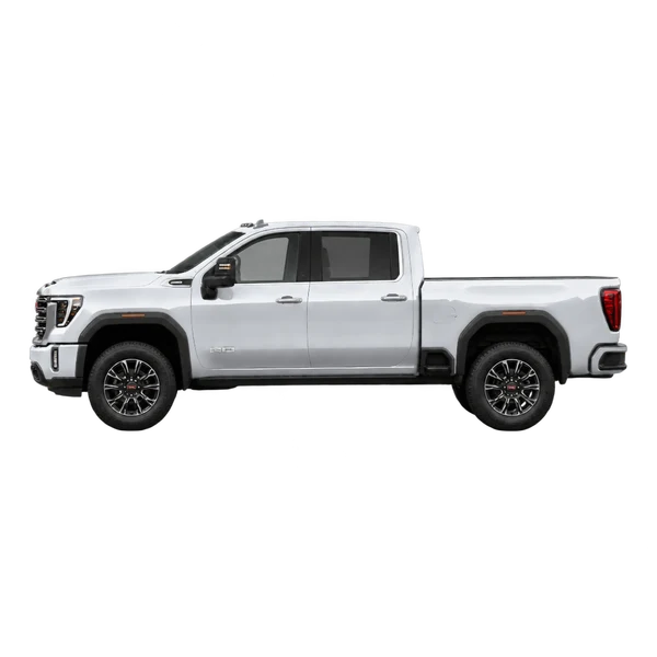 2027 GMC Sierra HD in Silber, Ansicht: Seite (nach links gerichtet)