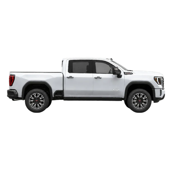 2027 GMC Sierra HD in Silber, Ansicht: Seite (nach rechts gewandt)