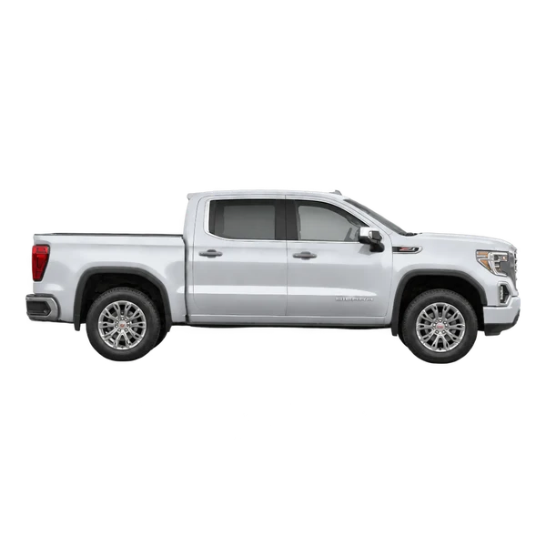 GMC Sierra Limited 2022 argent, vue profil (tourné vers la droite)
