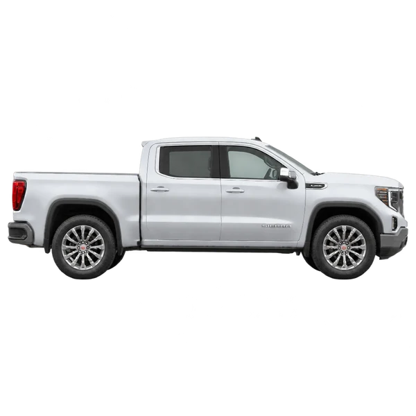 GMC Sierra Limited 2023 argent, vue profil (tourné vers la droite)