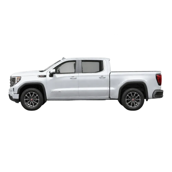GMC Sierra Limited 2024 argent, vue côté (vers la gauche)