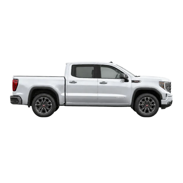 GMC Sierra Limited 2024 argent, vue profil (tourné vers la droite)