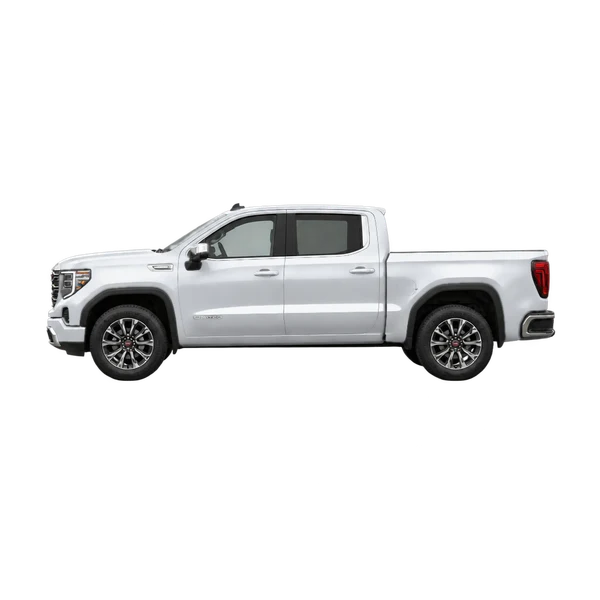 GMC Sierra Limited 2025 argent, vue côté (vers la gauche)