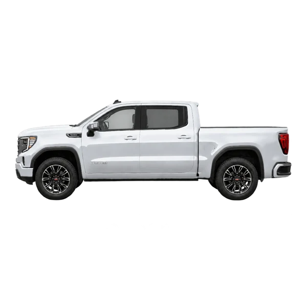 GMC Sierra Limited 2026 argent, vue côté (vers la gauche)