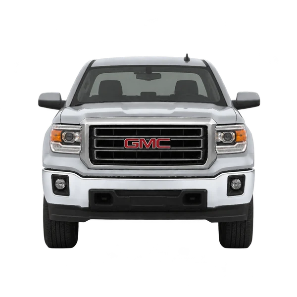 GMC Sierra 2019 prata, vista frente