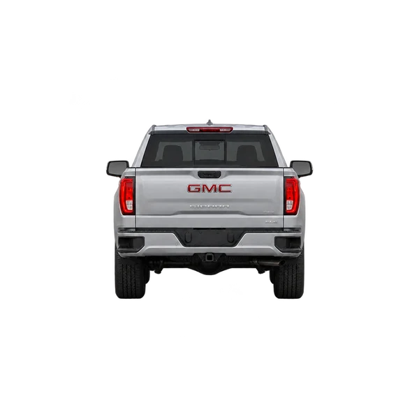 シルバーの2020 GMC Sierra（リアビュー）