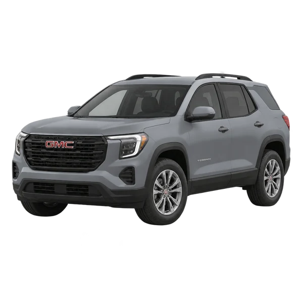 2025 GMC Terrain in grau, Ansicht: Dreiviertelansicht vorne (nach links gerichtet)