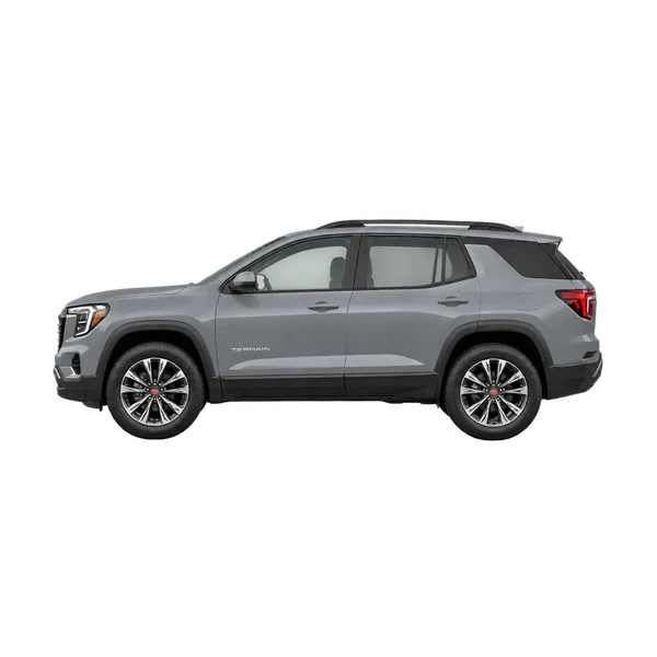2025 GMC Terrain in grau, Ansicht: Seite (nach links gerichtet)