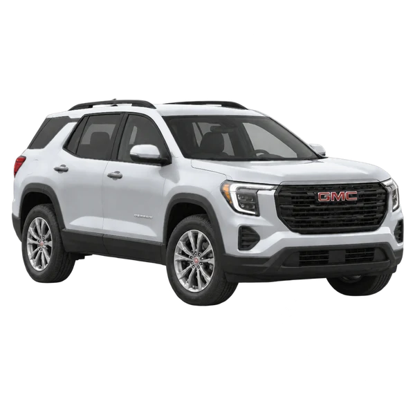 2025 GMC Terrain in Silber, Ansicht: Dreiviertelansicht vorne (nach rechts)