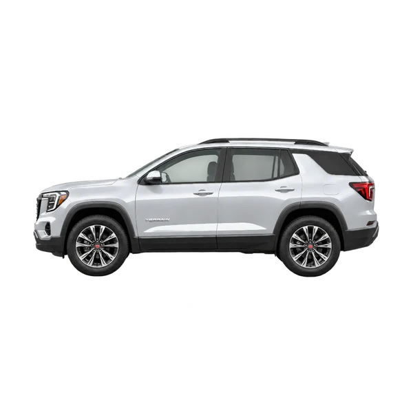 2025 GMC Terrain in Silber, Ansicht: Seite (nach links gerichtet)