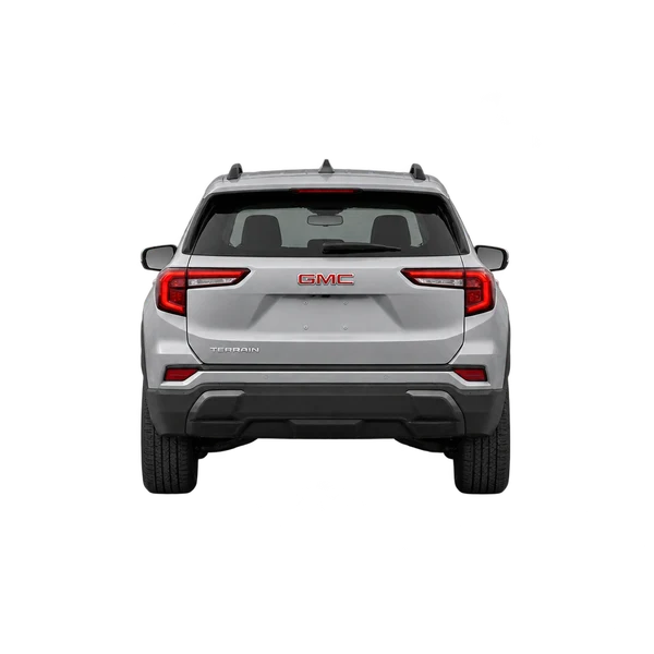 2026 GMC Terrain in Silber, Ansicht: Heck