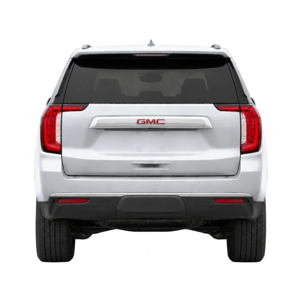 silver 2027 GMC Yukon XL rear view