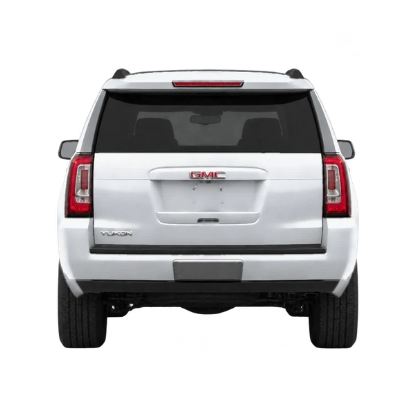 GMC Yukon 2020 prata, vista traseira