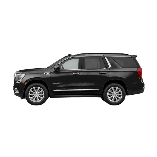 2021 GMC Yukon in schwarz, Ansicht: Seite (nach links gerichtet)
