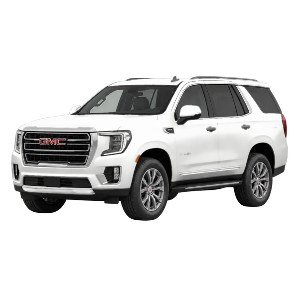 2021 GMC Yukon in weiß, Ansicht: Dreiviertelansicht vorne (nach links gerichtet)
