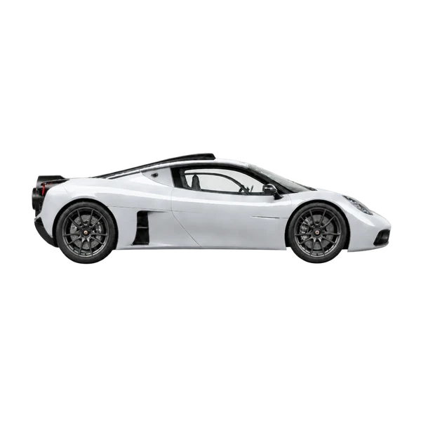 2024 Gordon Murray T.50 in Silber, Ansicht: Seite (nach rechts gewandt)