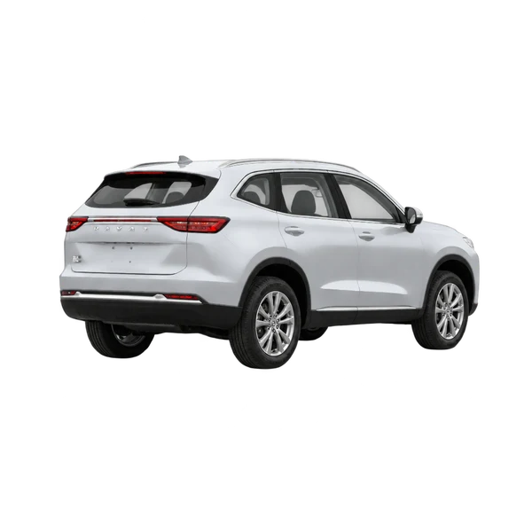 Haval H6 2021 argent, vue trois-quarts arrière (tourné vers la droite)